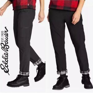 Eddie Bauer Polar Fleece-Lined Pants Black Sz 14